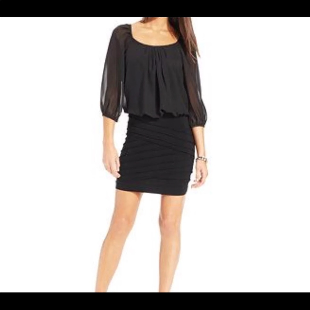 Black cocktail dress